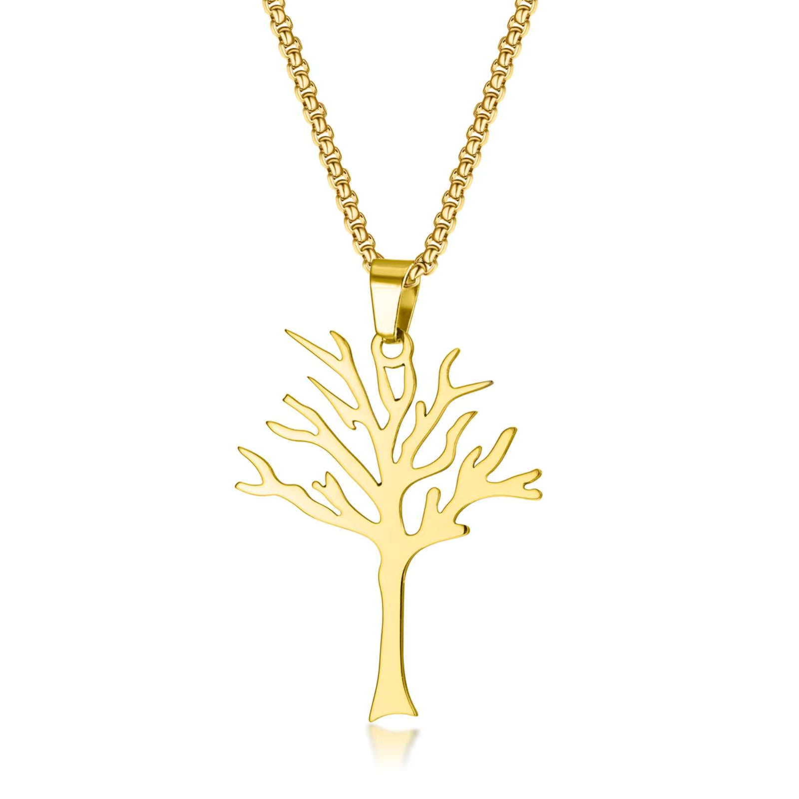 Simple Tree of Life Pendant Necklace